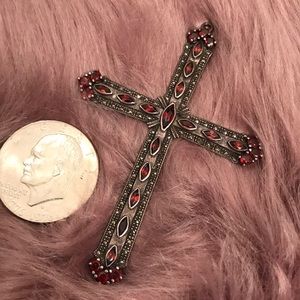 Garnet and Marquisette Cross❤️